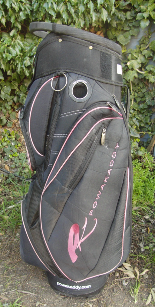 14 Division Pink Powakaddy Golf Cart Carry Trolley Golf Clubs Bag*