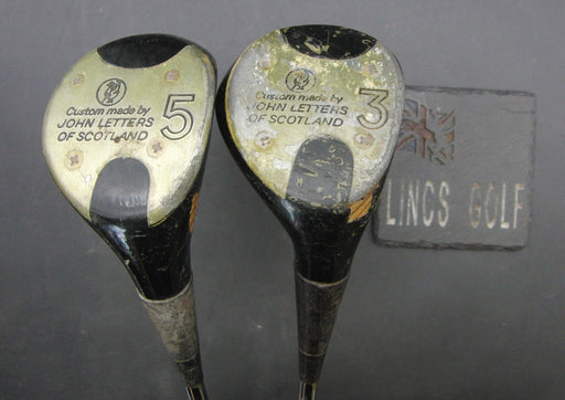 Set of 2 John Letters Power Master 3-Wood + 5-Wood Regular Steel Shafts