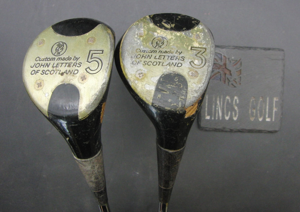 Set of 2 John Letters Power Master 3-Wood + 5-Wood Regular Steel Shafts
