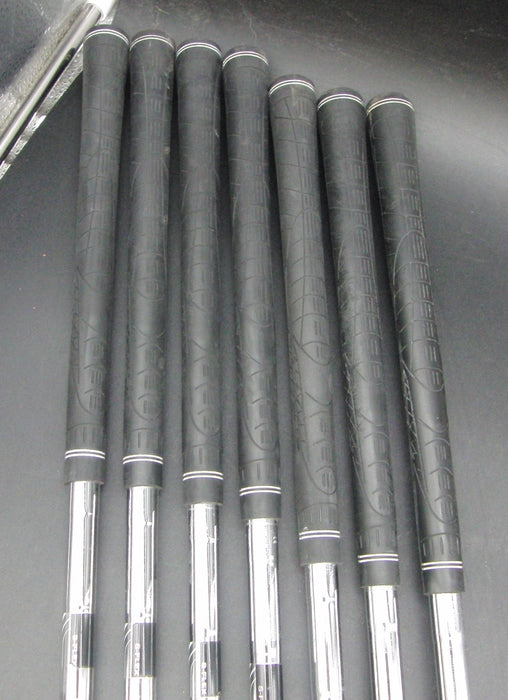 Set of 7x Cleveland 5-SW Irons Stiff Steel Shafts Black Grips*
