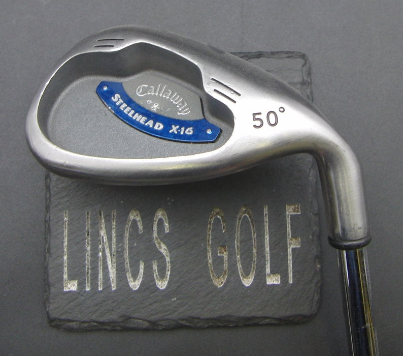 Callaway Steelhead X-16 50° Gap Wedge Stiff Steel Shaft STM Grip