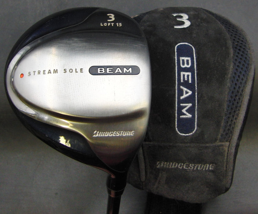 Bridgestone Beam 15° 3 Wood Regular Graphite Shaft Winn Xi7 Grip +Headcover