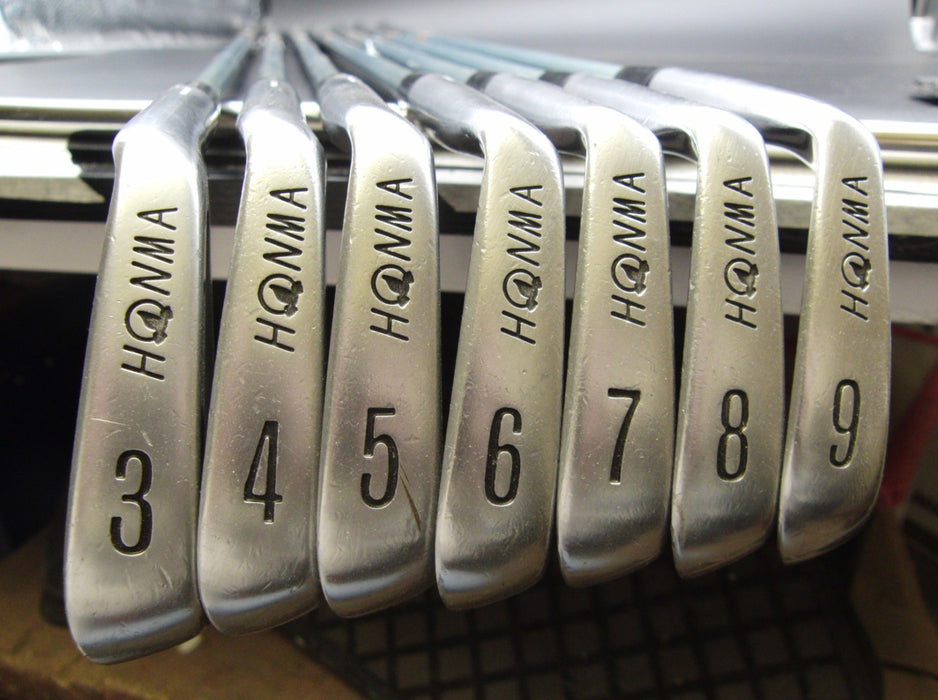 Set of 7x Honma LB-737 Irons 3-9 Stiff Graphite Shafts Honma Grips*