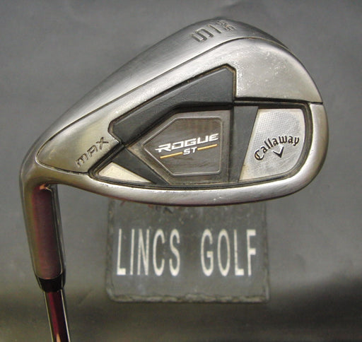 LeftHanded Callaway Rogue ST Max Sand Wedge Stiff Steel Shaft Golf Pride Grip
