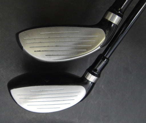 Set of 2 Tobunda TryFit 15° 3 & 18° 5 Woods Stiff Graphite Shafts TryFit Grips