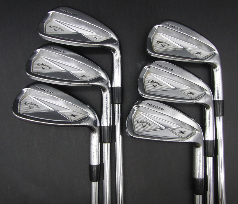Set of 6x Callaway X Forged 2013 5-PW Irons Stiff Steel Shafts Nexgen Grips