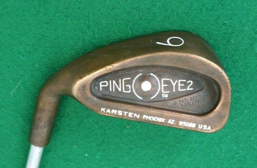 BeCu Left Handed Ping Eye2 White Dot 6 Iron Regular Steel Shaft Tour FM Grip
