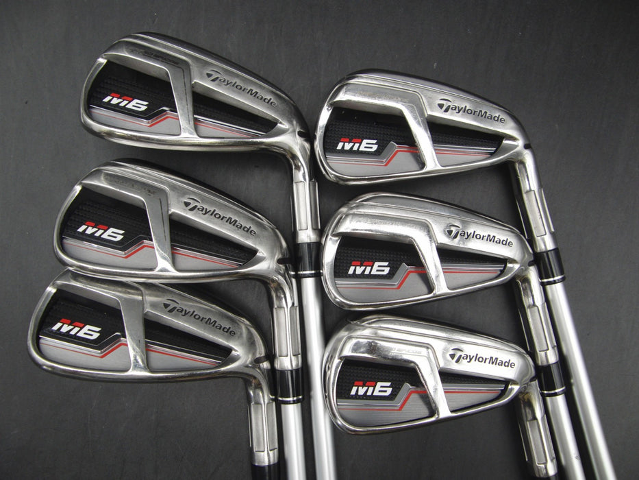 Set of 6x TaylorMade M6 Irons 5-PW Regular Graphite Shafts with Grips