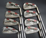 Set of 8x TaylorMade Burner Japanese Model Irons 4-PW+AW Stiff Steel Shafts*