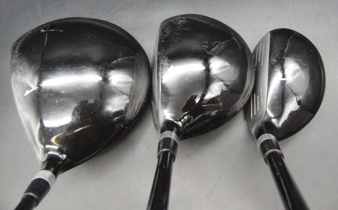 Set of 3 World Eagle F-01α Driver + 3 Wood & 5 Hybrid Stiff Graphite Shafts*
