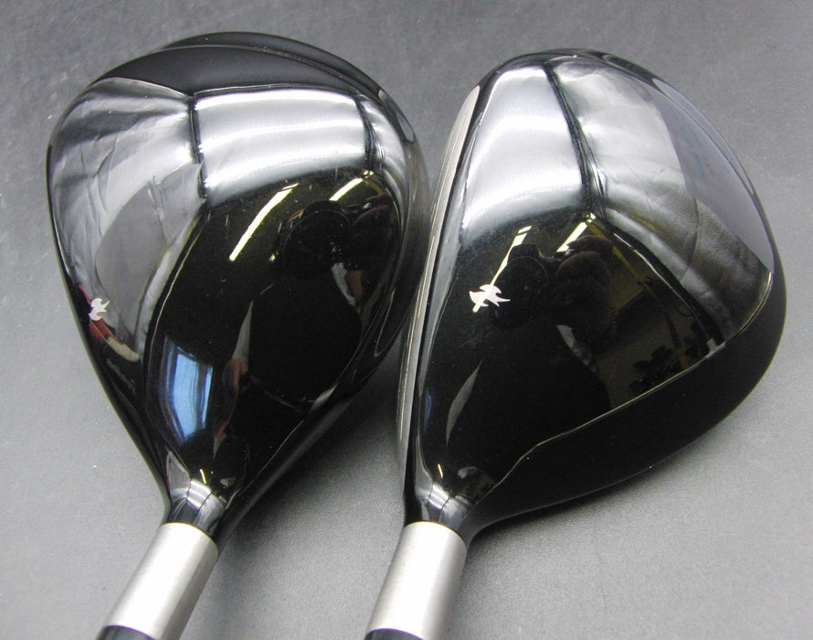 Set of 2 TaylorMade Burner 14.5° 3 Wood + 17.5° 5 Wood Stiff Graphite Shafts