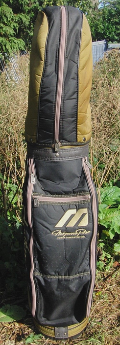 Vintage 6 Division Mizuno Pro Power Concentration Cart Trolley Golf Clubs Bag