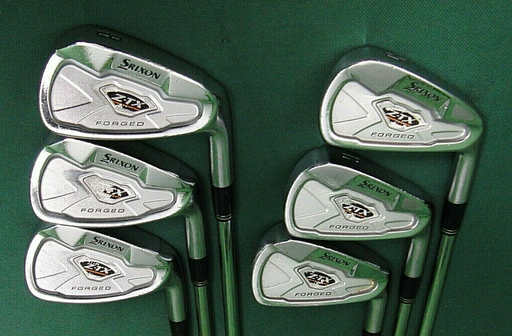 Set Of 6 x Srixon Z-TX Forged Irons 5-PW Stiff Steel Shafts Mixed Grips
