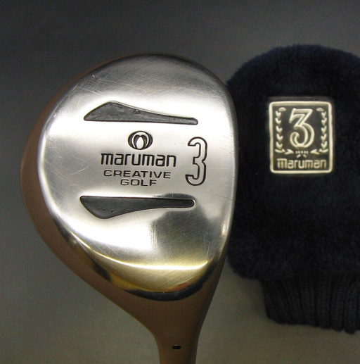 Vintage Maruman Creative Golf 3 Wood Regular Graphite Shaft + Head Cover