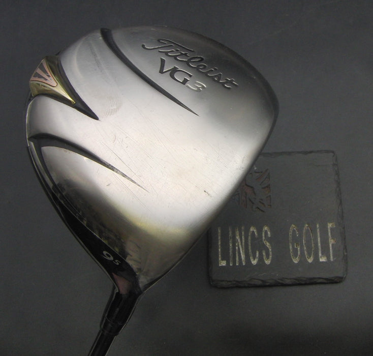 Titleist VG3 9.5° Driver Stiff Graphite Shaft Golf Pride Grip