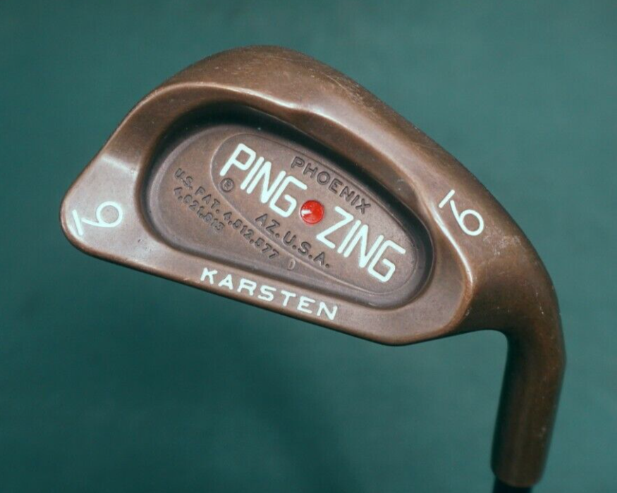 Ping Zing Beryllium Copper BeCu Karsten Red Dot 9 Iron Regular Graphite Shaft