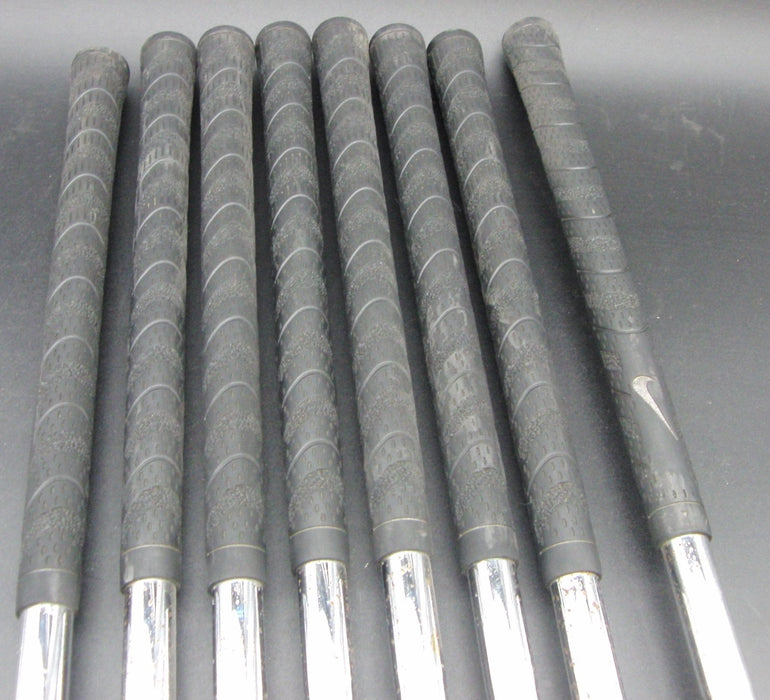 Set of 8x Nike Pro Combo Ti Face 4-PW + AW Irons Stiff Steel Shafts Nike Grips