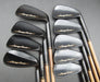 Set of 9x Chicago Classic Irons 3-SW Hickory Shafts Rite Grips