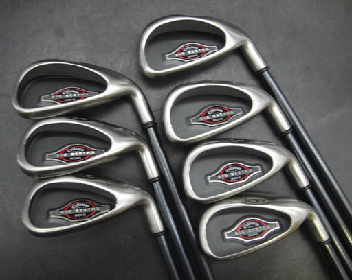 Set of 7x Callaway Big Bertha 2002 Irons 3-9 Regular Graphite Shafts with Grips*