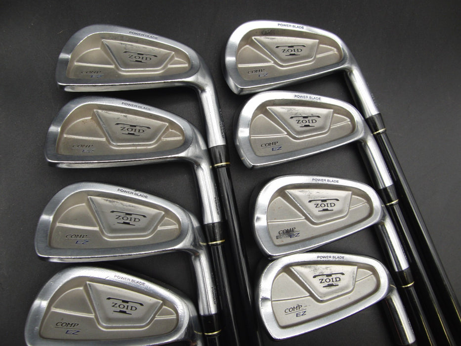 Set of 8x Mizuno T-Zoid COMP EZ Irons 3-PW Regular Graphite Shafts Mizuno Grips*