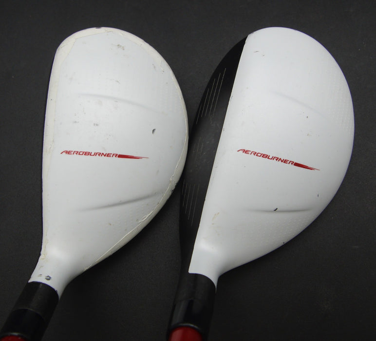 Set of 2 TaylorMade AeroBurner 4+5 Hybrids Regular Graphite Shafts with Grips