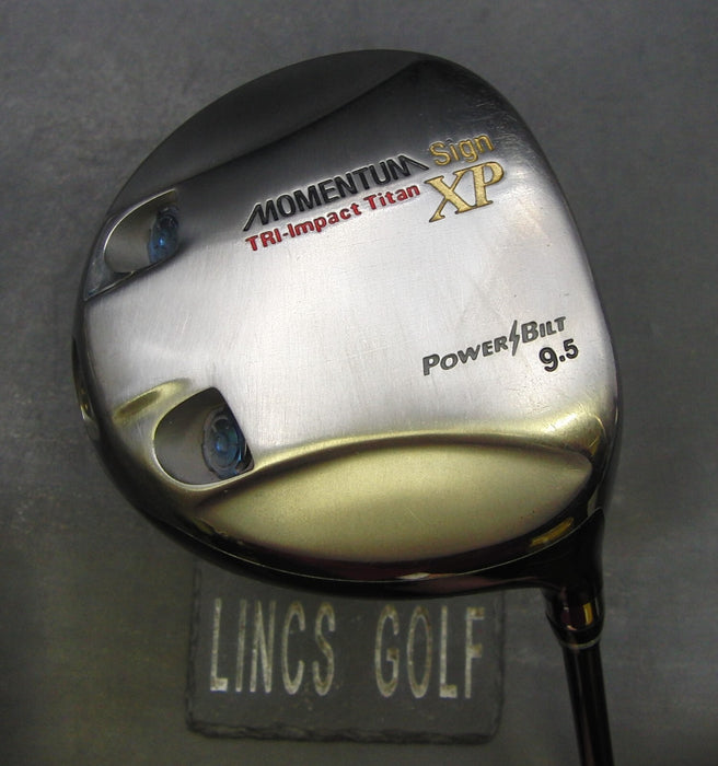 Power Bilt Momentum Sign XP 9.5° Driver Stiff Graphite Shaft Perfect Pro Grip
