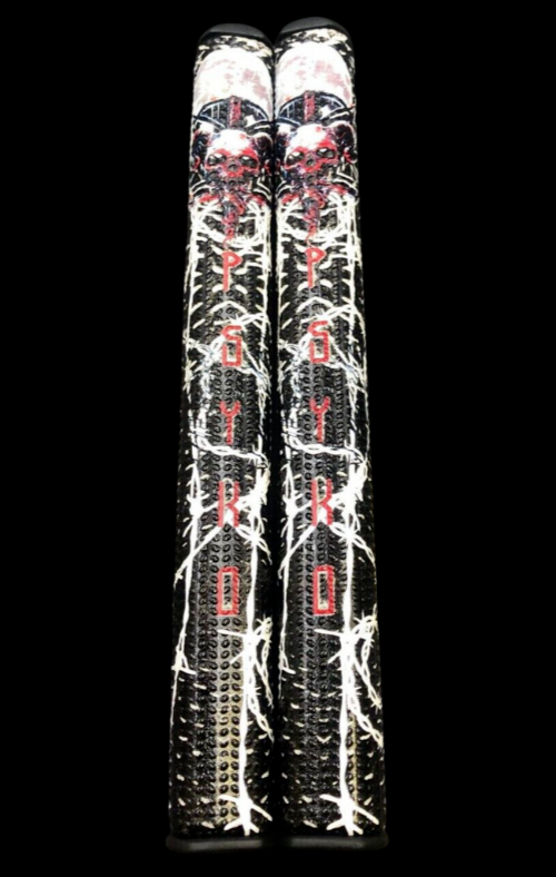 2x New PSYKO Skull Gothic Golf Circle Putter Grips