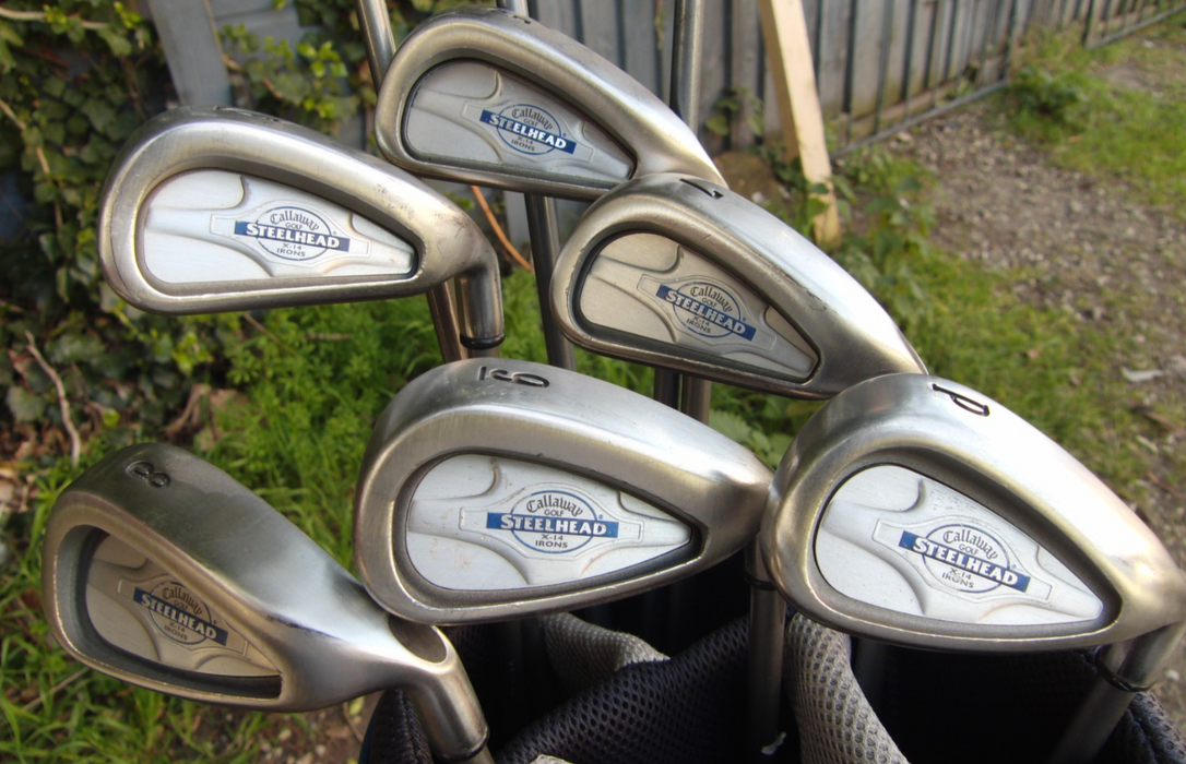 Set of Callaway SteelHead X14 5-PW+ Callaway Driver+3 Wood+ 7 Wood + Putter*