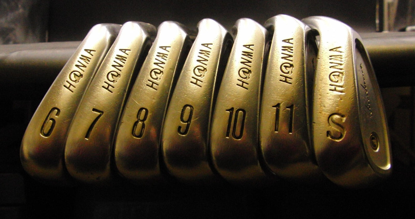 Set of 7 x Honma LB-708 6-11 + SW Stiff Graphite Shafts GolfPride Grips