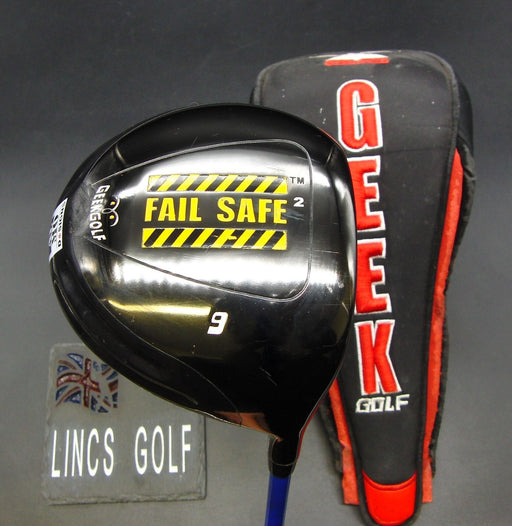 Geek Golf Fail Safe2 9° Driver Extra Stiff Graphite Shaft Lamkin Grip + Geek HC