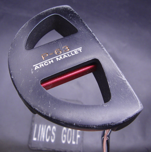 Arch Mallet P-63 Putter 86cm Playing Length Steel Shaft PSYKO Grip
