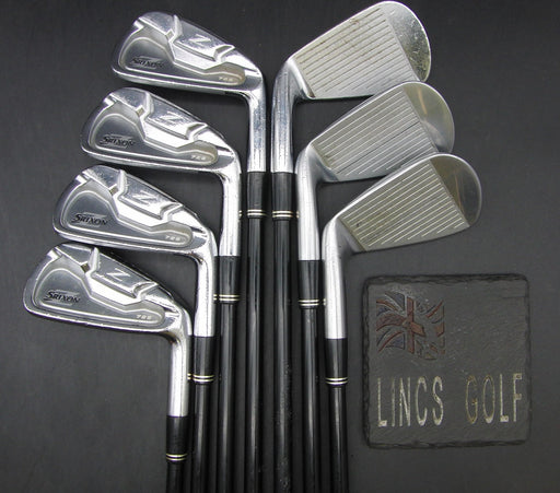 Set of 7x Srixon Z725/Z525 4-PW Irons Stiff Graphite Shafts Iomic Grips