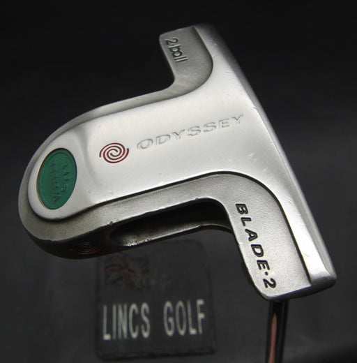 Odyssey White Steel 2-Ball Blade-2 Putter 83cm Steel Shaft PSYKO Grip