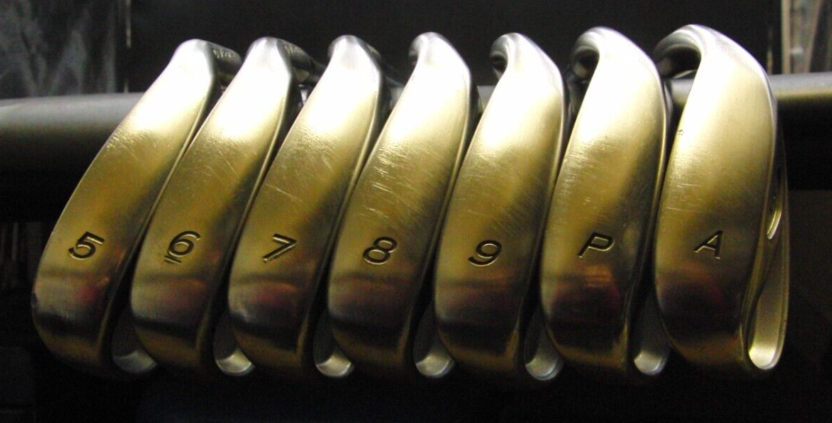 Set of 7 x TaylorMade r5 rac Irons 5-PW+GW Stiff Steel Shafts Mixed Grips