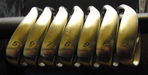 Set of 7 x TaylorMade r5 rac Irons 5-PW+GW Stiff Steel Shafts Mixed Grips