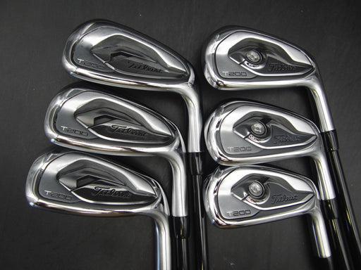 Set of 6x Titleist T200 5-PW Irons Regular Graphite Shafts Elite Grips
