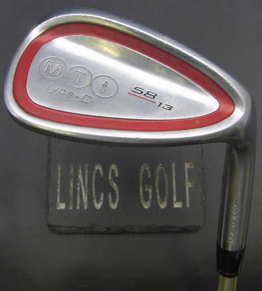 MTI Type-D Cool Design 58° Sand Wedge Regular Graphite Shaft Golf Pride Grip