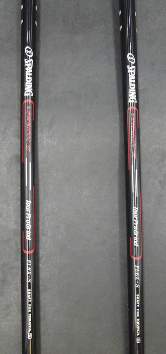 Set of 2 Spalding FW-Version III Tour ProGrind 5+7 Woods Stiff Graphite Shafts