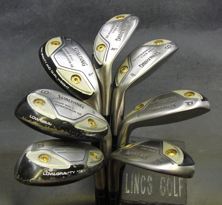 Set of 7 x Spalding High Ball Irons 5-PW+GW Regular Graphite Shafts