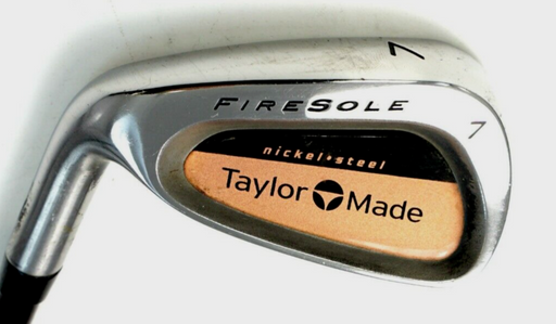 Left Handed TaylorMade Firesole Nickel/Steel 7 Iron Stiff Graphite