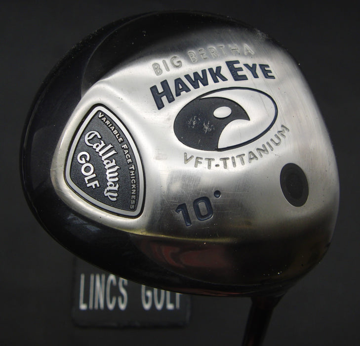 Callaway Big Bertha Hawk Eye VFT 10° Driver Stiff Graphite Shaft Callaway Grip