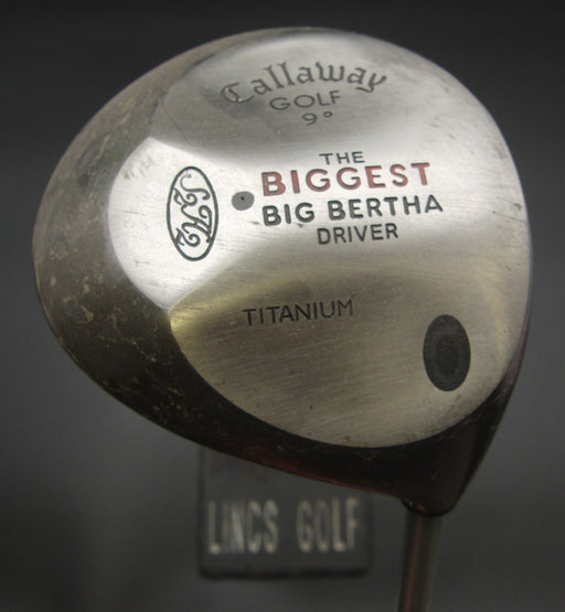 Callaway The Biggest Big Bertha 9° Driver Firm Graphite Shaft Callaway Grip