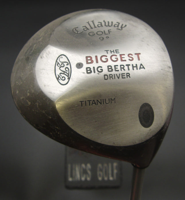 Callaway The Biggest Big Bertha 9° Driver Firm Graphite Shaft Callaway Grip