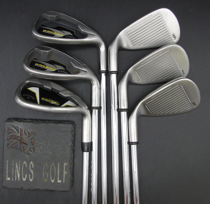 Set of 6x Callaway WarBird 6-SW Irons Uniflex Steel Shafts Callaway Grips