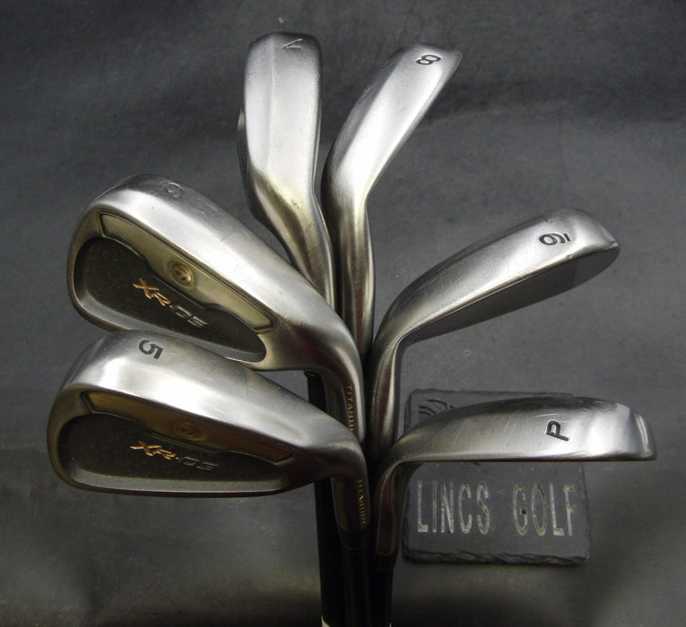 Set of 6 x TaylorMade XR-05 Irons 5-PW Stiff Graphite Shafts Mixed Grips