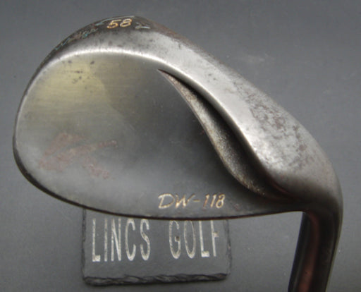 RAW Kasco Dolphin Wedge DW-118 58° Sand Wedge Stiff Steel Shaft Kasco Grip