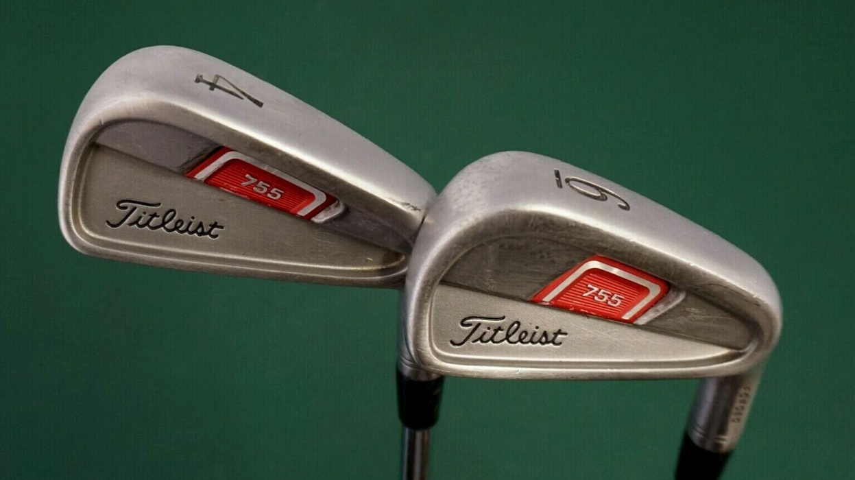 Set of 2 x Titliest 755 Forged 4 & 6 Irons Regular Steel Shaft Lamkin Grip