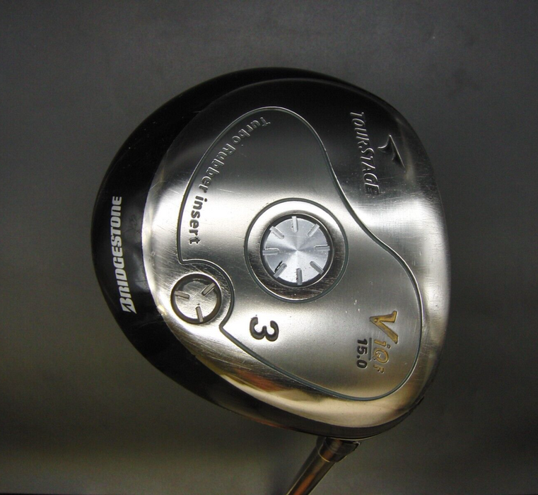 Bridgestone TourStage ViQ f 15° 3 Wood Stiff Graphite Shaft Golf Pride Grip