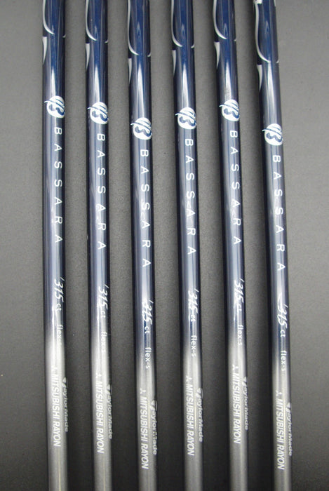 Set of 6x TaylorMade Burner Forged Irons 5-PW Stiff Graphite Shafts G/P Grips*