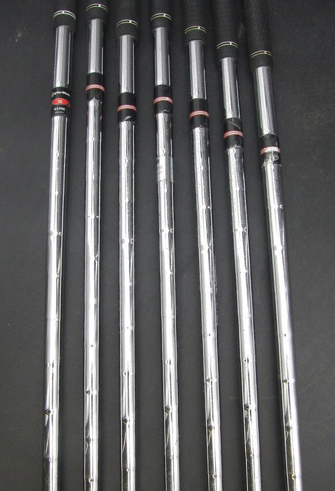 Set of 7x TaylorMade Rac R7 CGB 4-PW Irons Stiff Steel Shafts Golf Pride Grips*